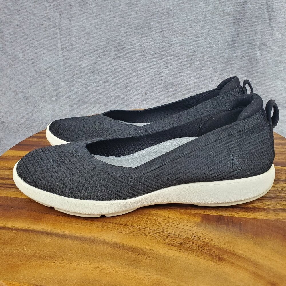 Abeo Flats Women's 7.5 Black Vivi Slip On Comfort Casual Loafer Shoes - Picture 3 of 10